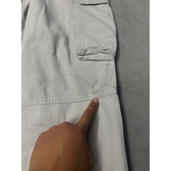 Polo Jeans Co Ralph Lauren Mens Khaki Cargo Pants Size 30x32 Relaxed Fit - Picture 9 of 10